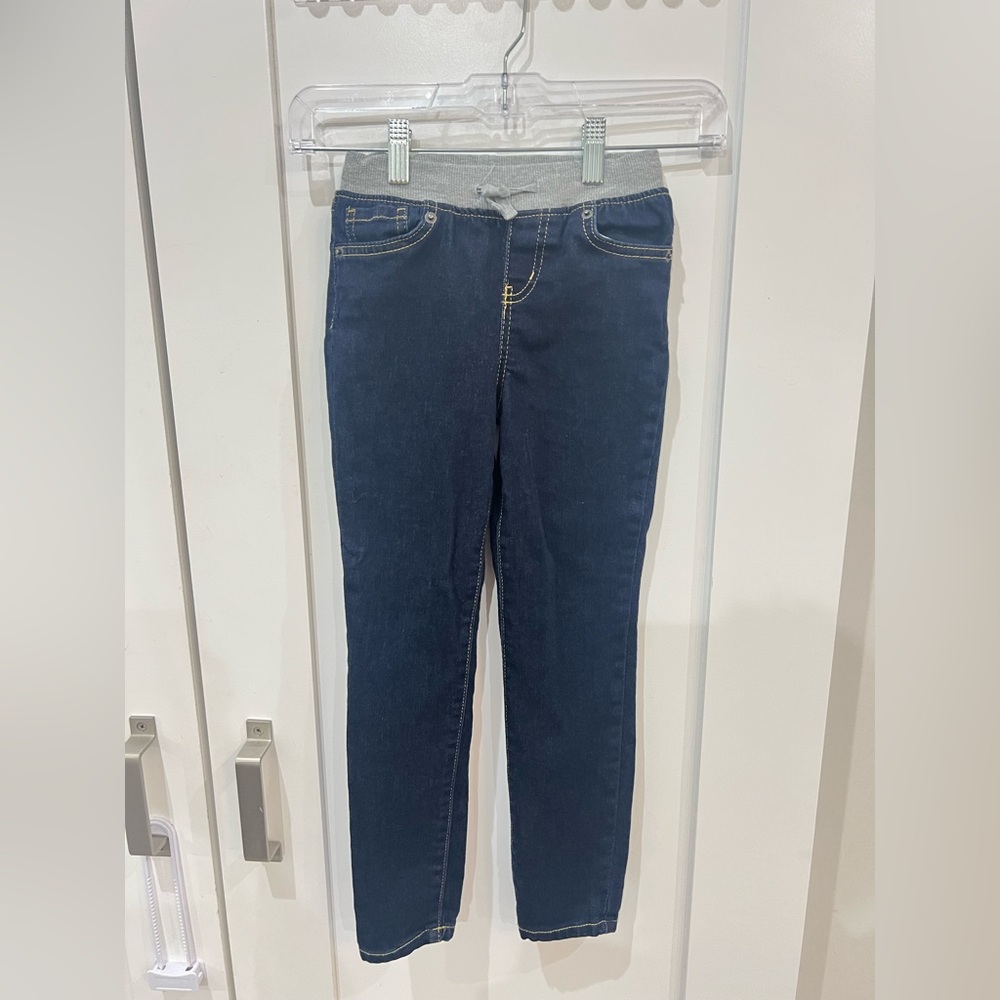 🔥3/$18🔥 Cat & Jack Girls size 6x Blue Jeggings Jeans Classic Fit